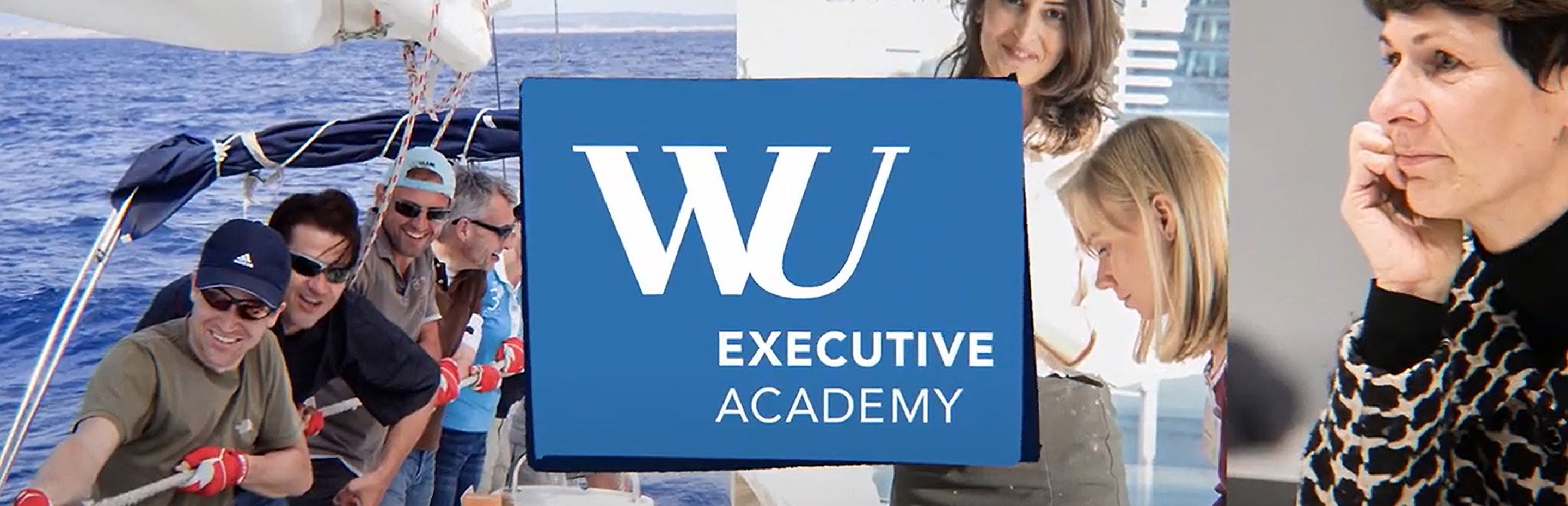 Logo on several photos - WU Executive Academy